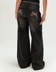 RSQ Womens Low Rise Bow Baggy Jeans image number 2