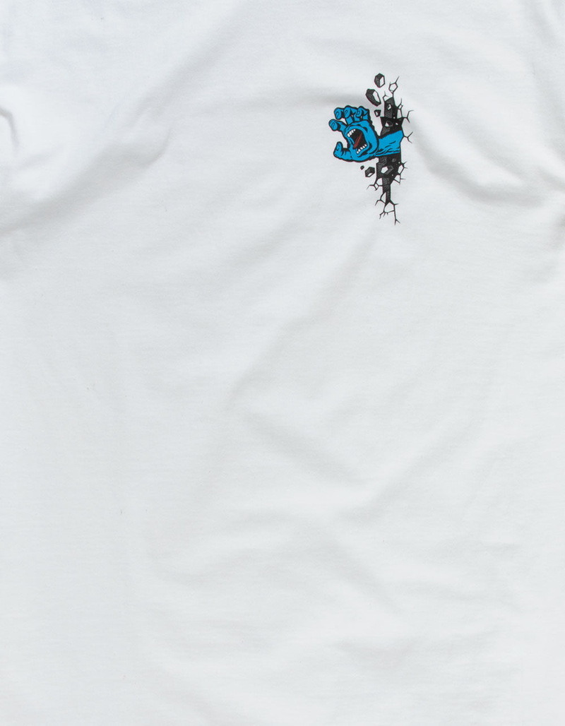SANTA CRUZ Wall Hand White Mens T-Shirt image number 1