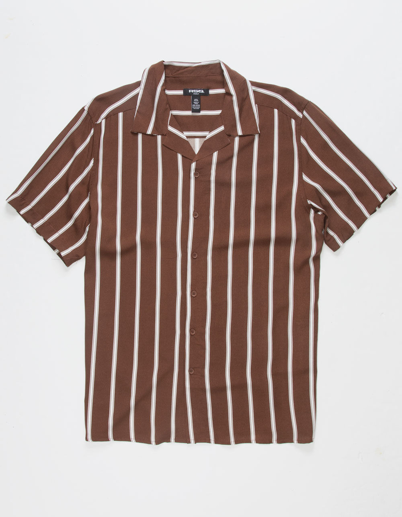RSQ Striped Mens Button Up Shirt image number 1