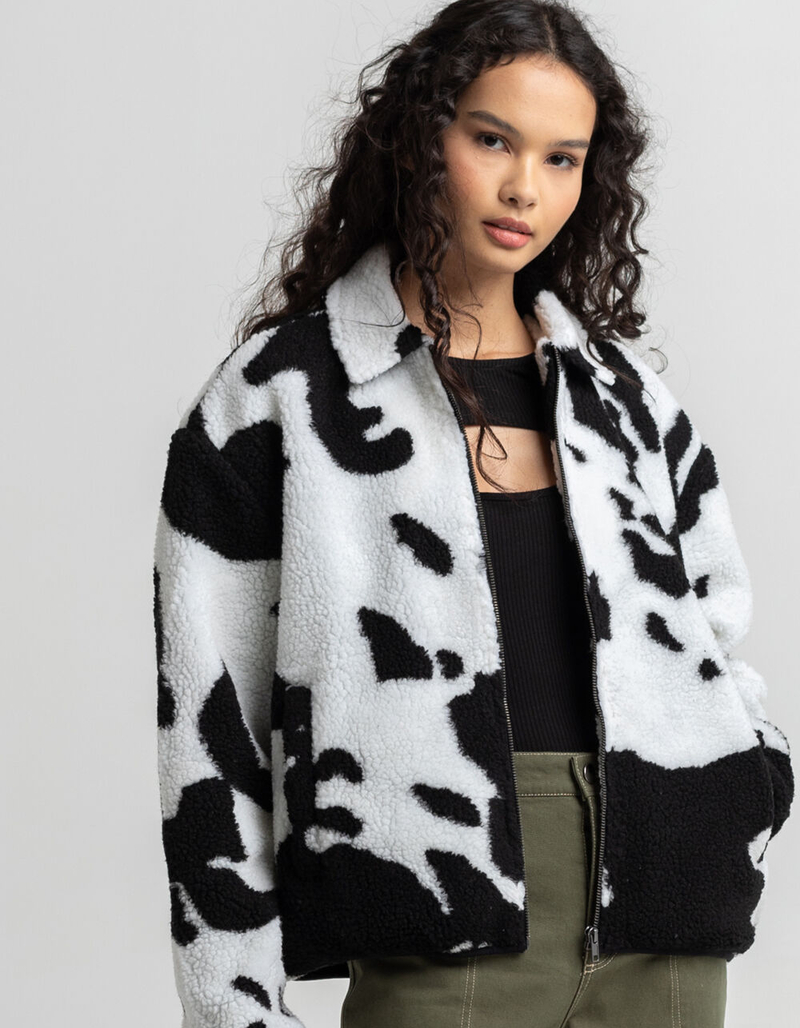 RVCA Sherpa Savage Cow Womens Jacket image number 0