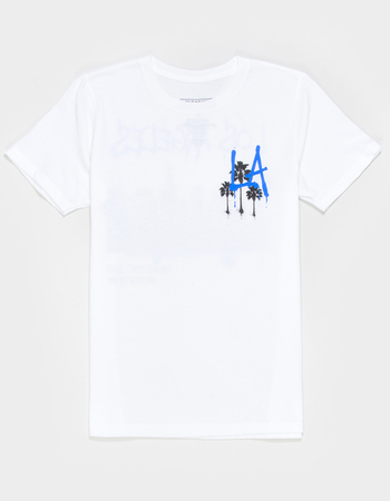 PLEASANT GETAWAY Blue Spray Paint Boys Tee Alternative Image