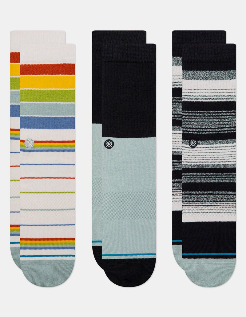 STANCE 3 Pack Badwater Mens Crew Socks image number 0