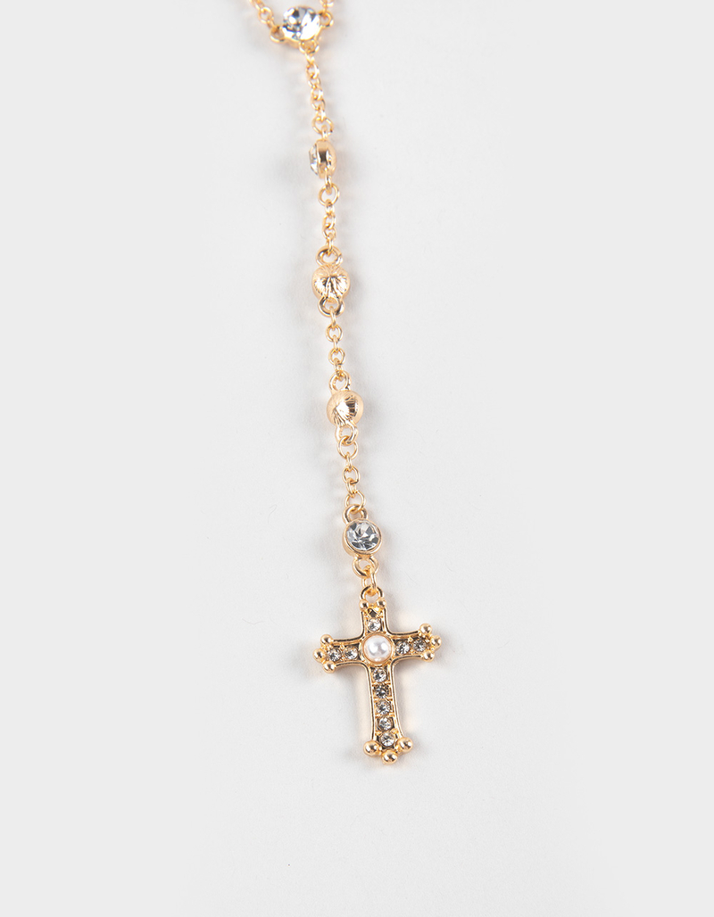 FULL TILT Cross/Heart/Stone Y Necklace image number 1