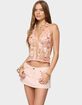 EDIKTED Mermaid Backless Sequin Split Front Top image number 2