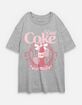 COCA-COLA Diet Social Club Womens Oversized Tee image number 1