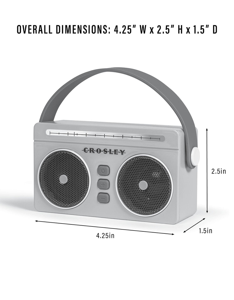 CROSLEY Mini Boombox Portable Bluetooth Speaker image number 4