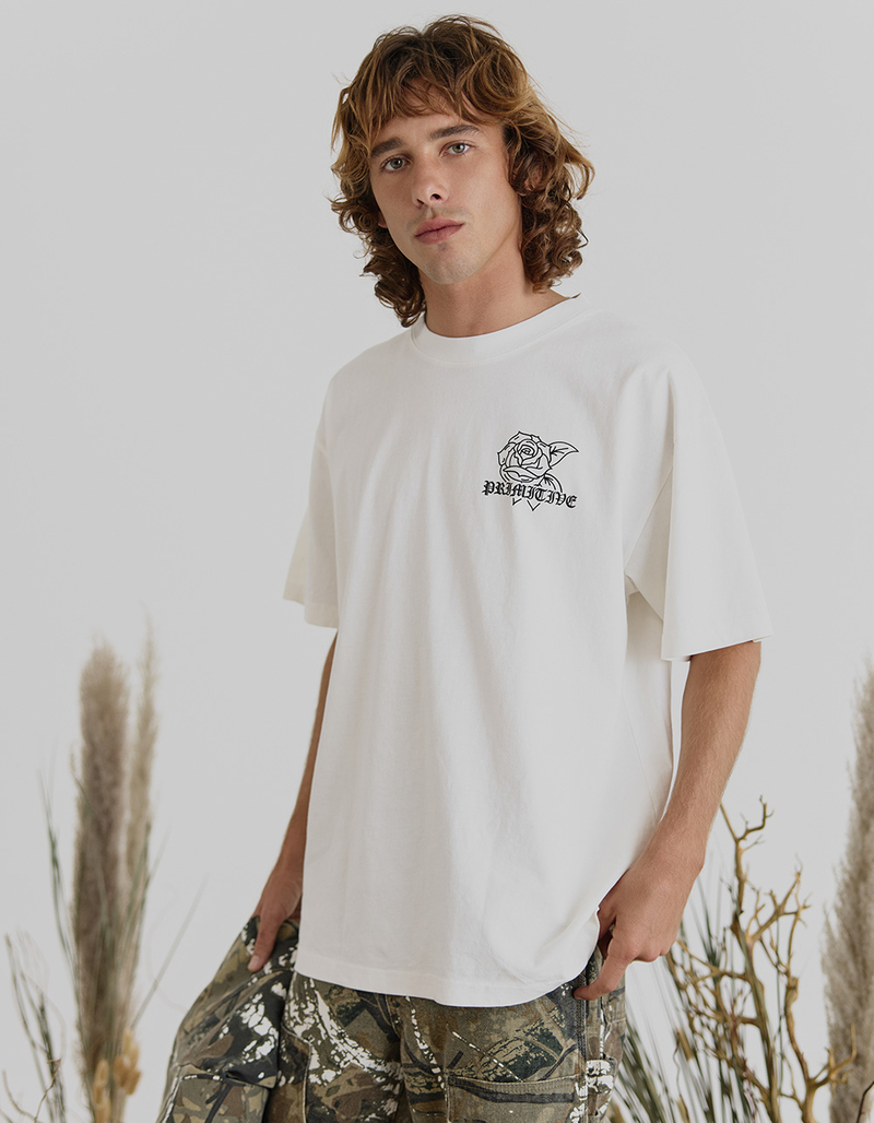PRIMITIVE Exchange Mens Tee WHITE Tillys