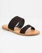 SODA Double Strap Black Womens Sandals image number 1