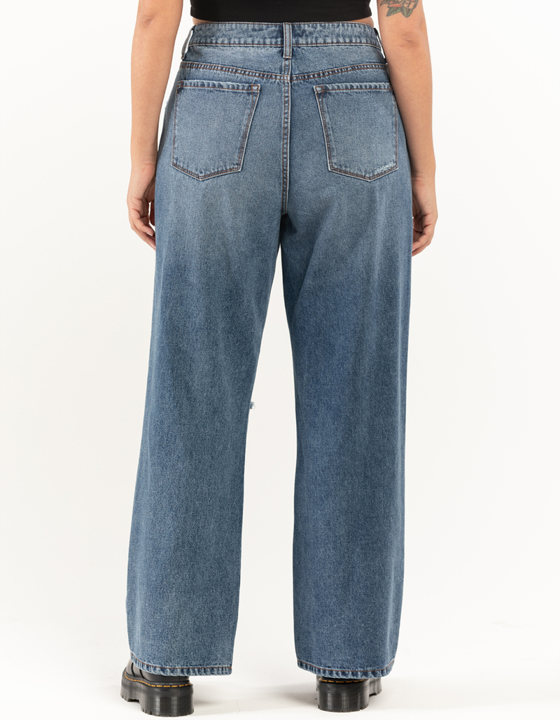 RSQ Womens High Rise Straight Leg Jeans image number 3