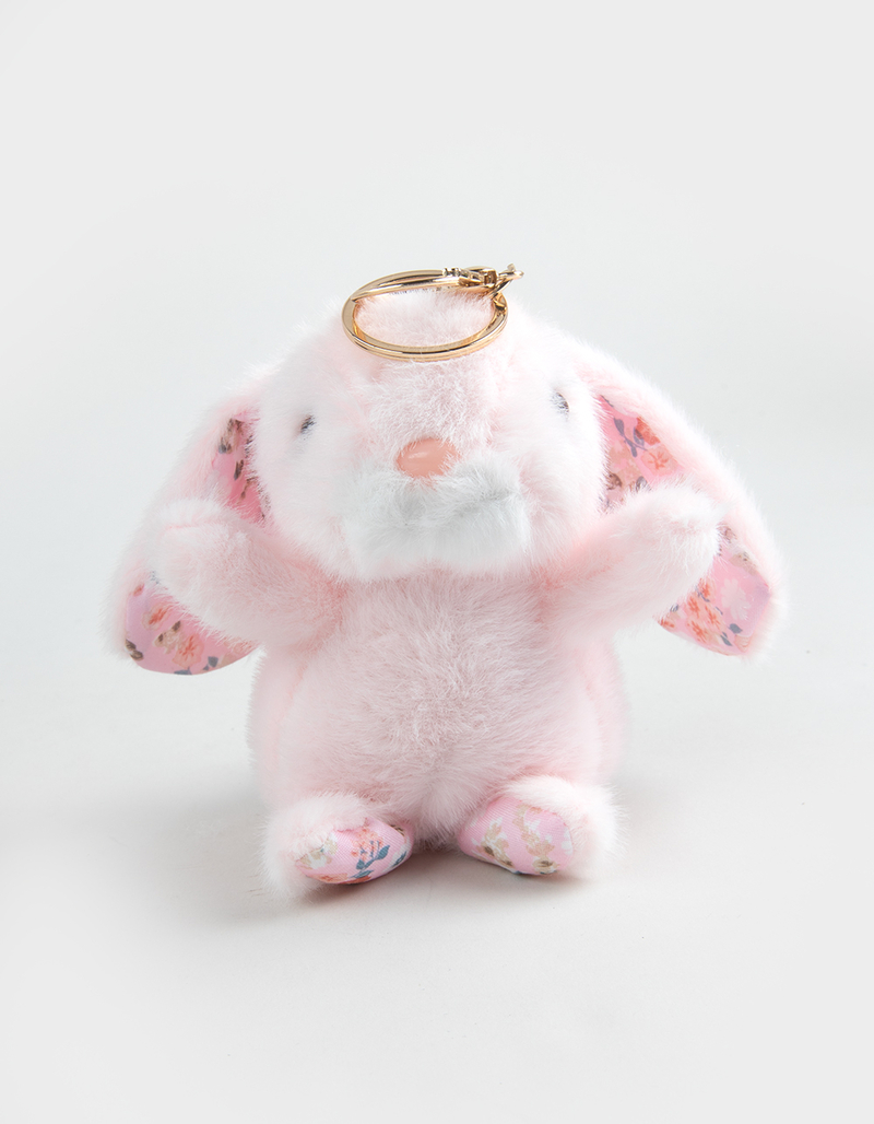 FULL TILT Plush Floral Bunny Bag Charm image number 0