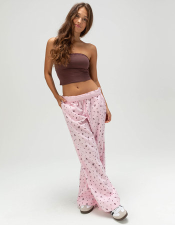 BOZZOLO Lace Trim Womens Tube Top Alternative Image