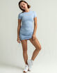 FULL TILT Cinch Side Light Blue Bodycon Dress image number 4