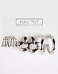 FULL TILT 3 Pack Hoop & Heart Earring Set image number 1