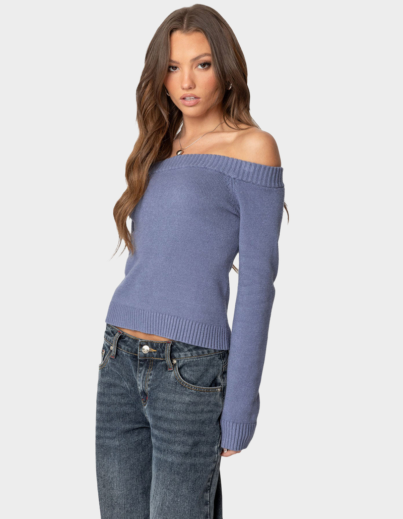 EDIKTED Elona Off Shoulder Knit Top image number 2