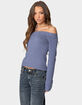 EDIKTED Elona Off Shoulder Knit Top image number 3