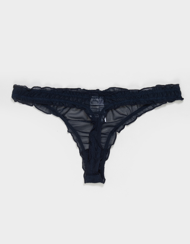 FULL TILT Lettuce Edge Mesh Thong image number 1