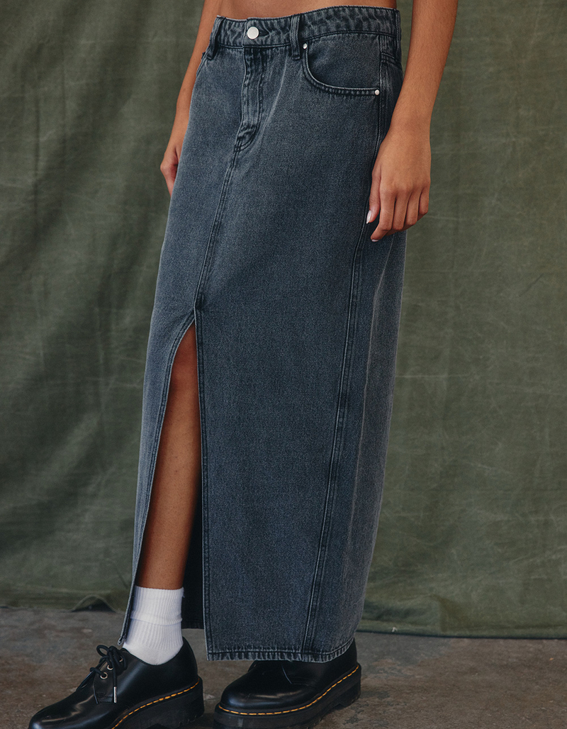 WEST OF MELROSE Denim Womens Maxi Skirt image number 2