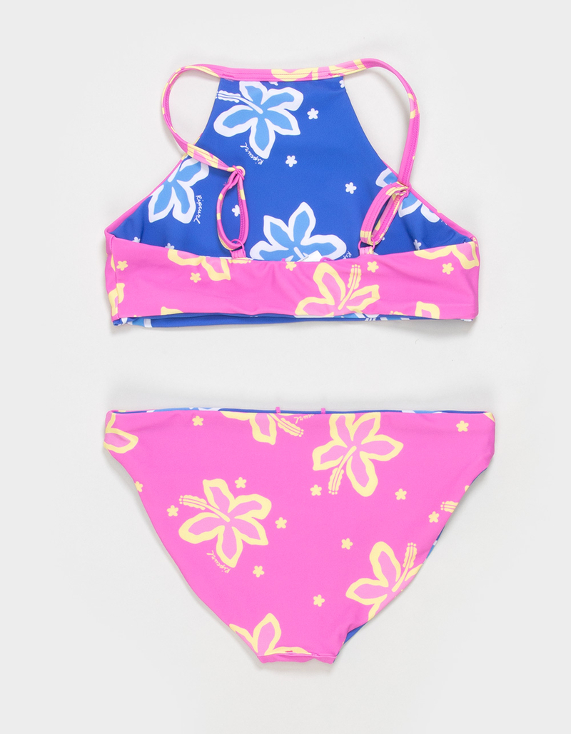RIP CURL Tropical Dawn Girls Reversible High Neck Bikini Set image number 2
