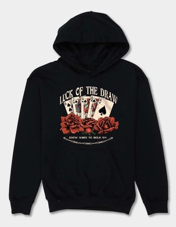 LUCK Hold Em Unisex Kids Hoodie Primary Image