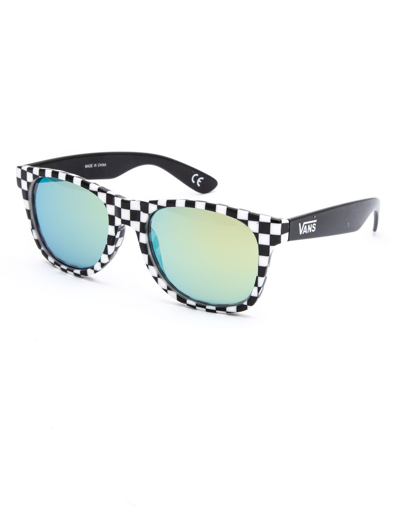 VANS Spicoli 4 Black & White Check Sunglasses image number 0