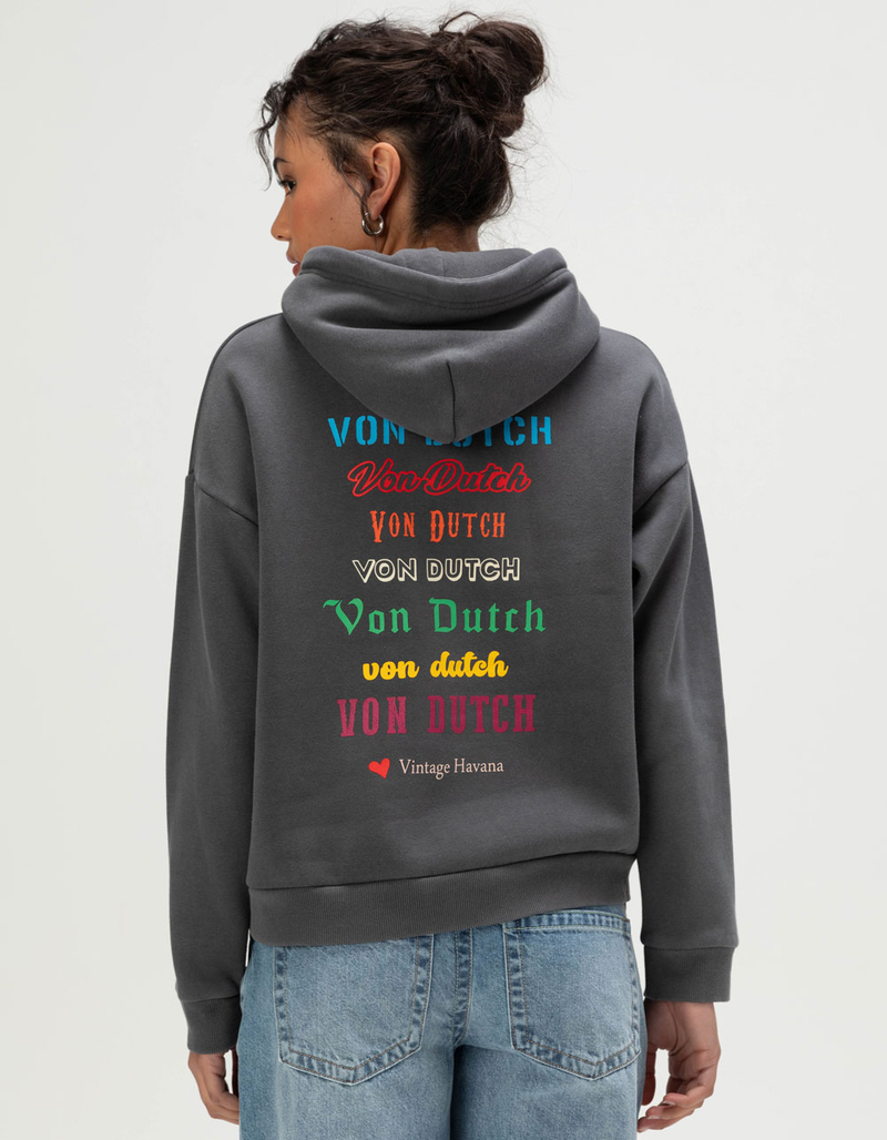 VINTAGE HAVANA x Von Dutch Embroidered Womens Hoodie image number 0