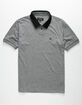 BRIXTON Carlos Mens Black Polo Shirt image number 1