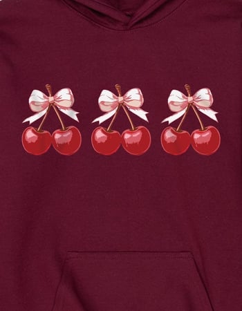 CHERRIES Trio Unisex Kids Hoodie Alternative Image