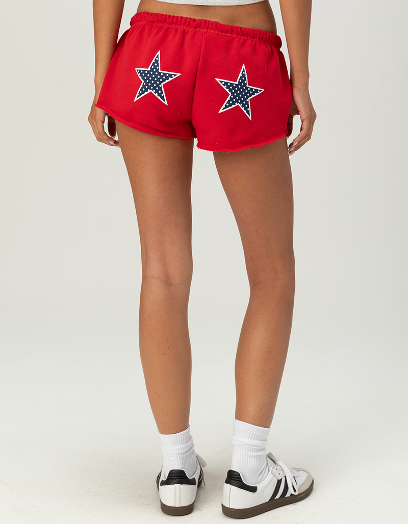 RIOT SOCIETY x Peanuts Snoopy Star Womens Micro Sweat Shorts image number 4