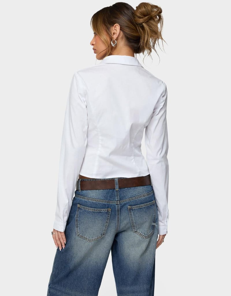 EDIKTED Laurna Tailored Button Up Shirt image number 2