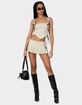 EDIKTED Margaret Pleated Ribbon Mini Skort image number 2