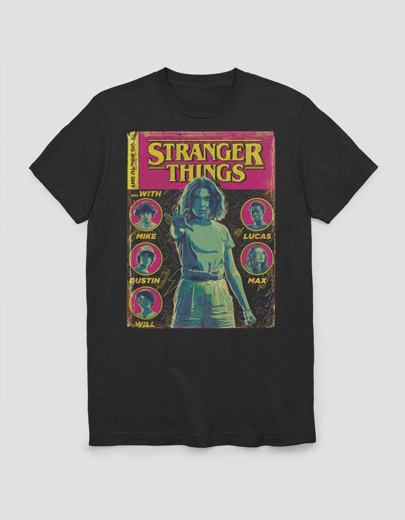 STRANGER THINGS Comic Cover Unisex Tee image number 0