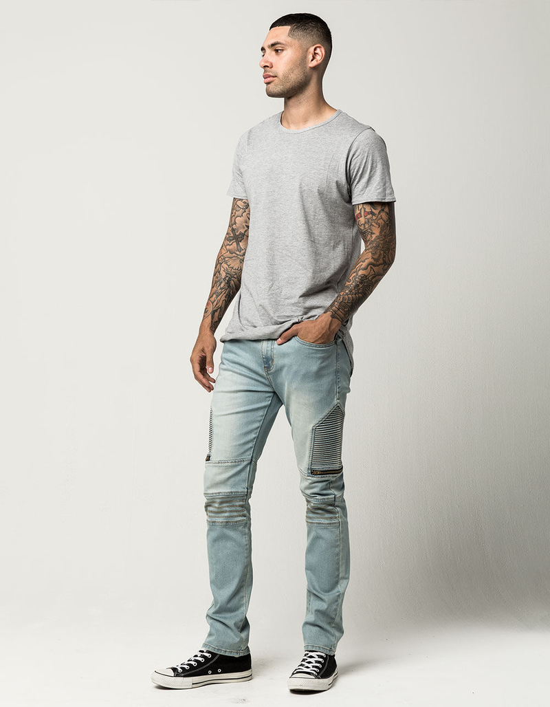 RSQ London Moto Mens Skinny Jeans image number 1
