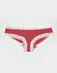 FULL TILT Rib Lace Trim Cheeky Panties image number 1
