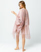 DO EVERYTHING IN LOVE Lace Pink Womens Kimono image number 3