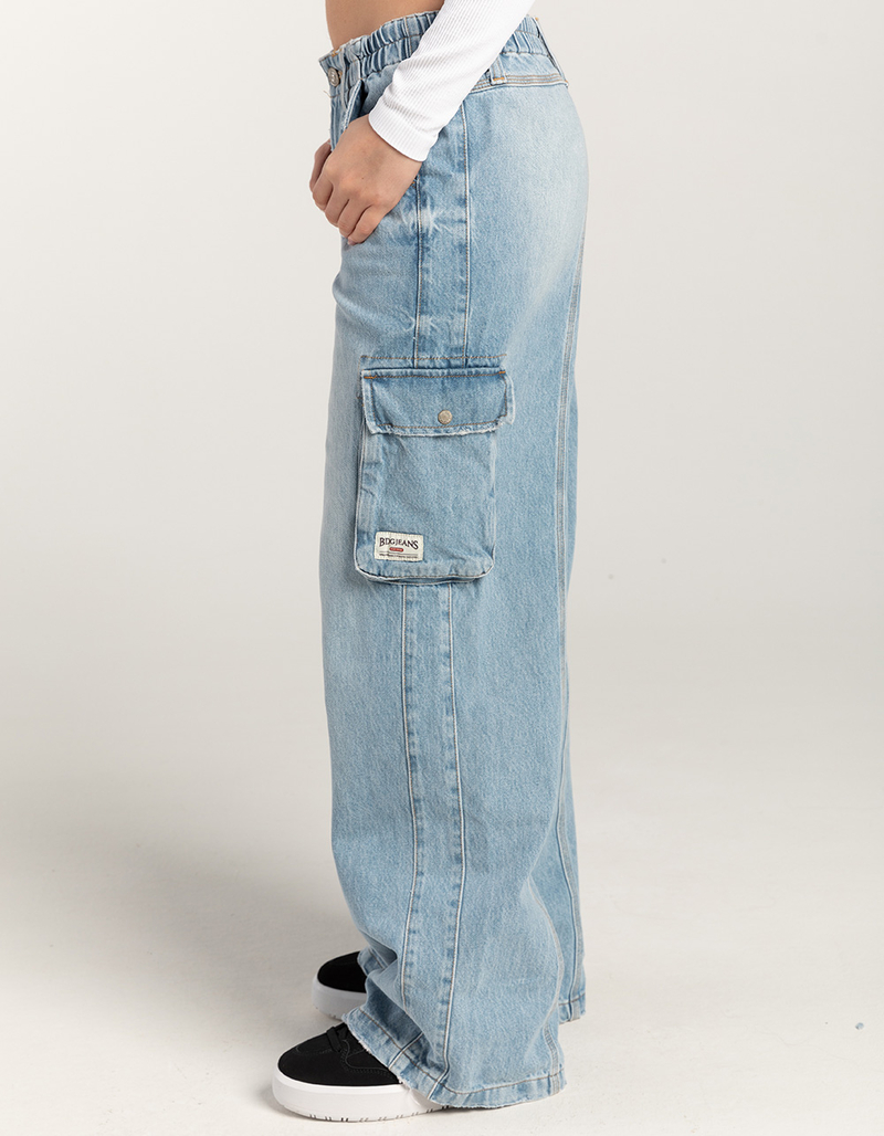 BDG Urban Outfitters Y2K Cyber Denim Womens Cargo Pants image number 2