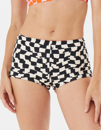ROXY Checked Out Reversible Shortie Bikini Bottom Primary Image