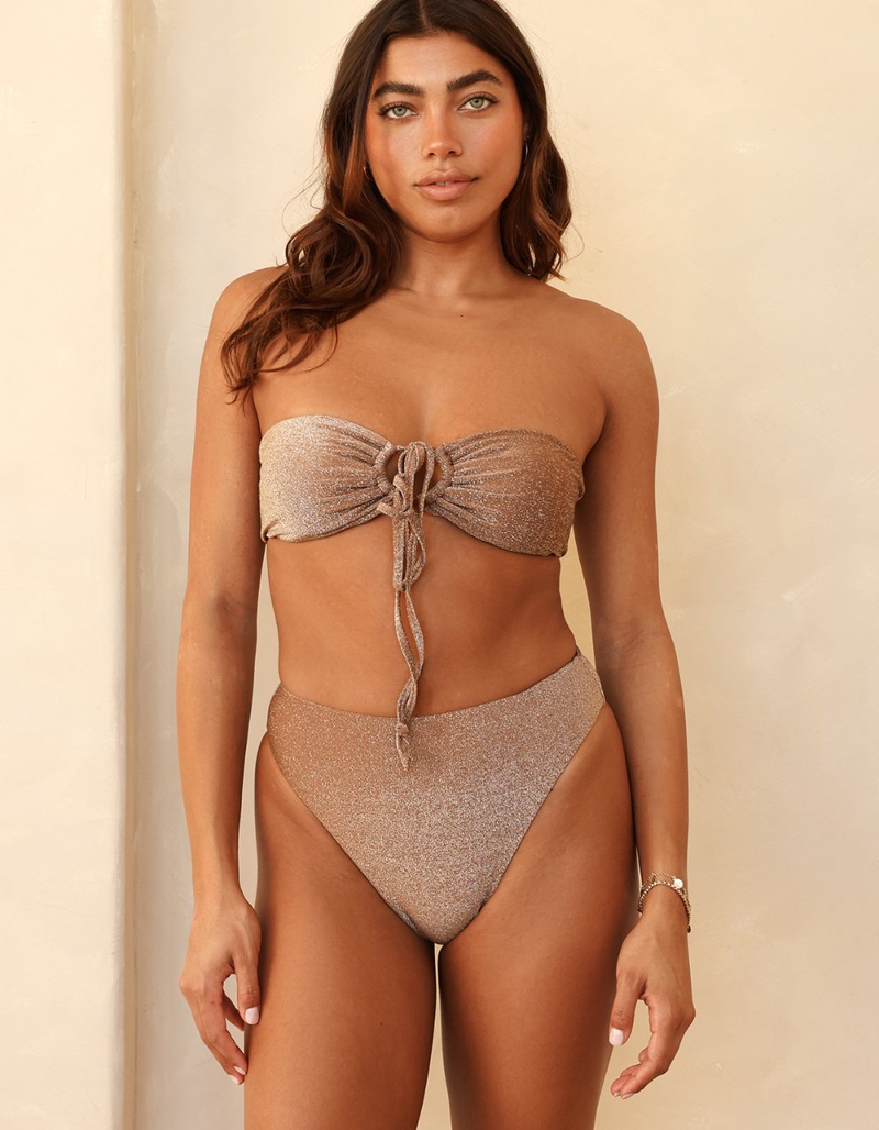 DIPPIN' DAISY'S Amalfi String Tie Bandeau Bikini Top image number 0