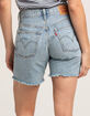 LEVI'S 501 High Rise Mid-Thigh Womens Denim Shorts - Earthquake image number 6