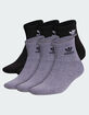 ADIDAS Originals 6 Pack Trefoil Mens Quarter Socks image number 1