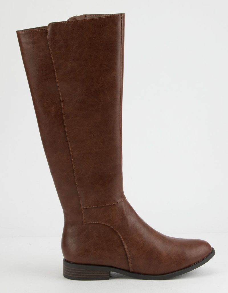 CITY CLASSIFIED Clean Womens Riding Boots COGNAC Tillys