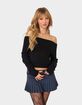 EDIKTED Tamara Fold Over Knit Top image number 1