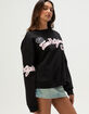 TRUE RELIGION Embroidered Womens Boyfriend Crewneck Sweatshirt image number 3