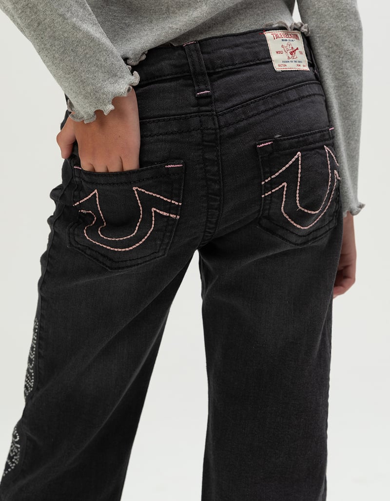TRUE RELIGION Leila Stone Girls Wide Leg Jeans image number 3
