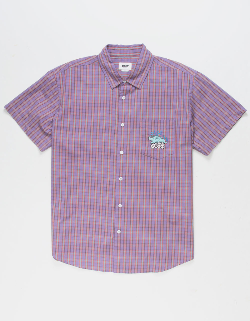 OBEY Gavin Mens Button Up Shirt image number 0