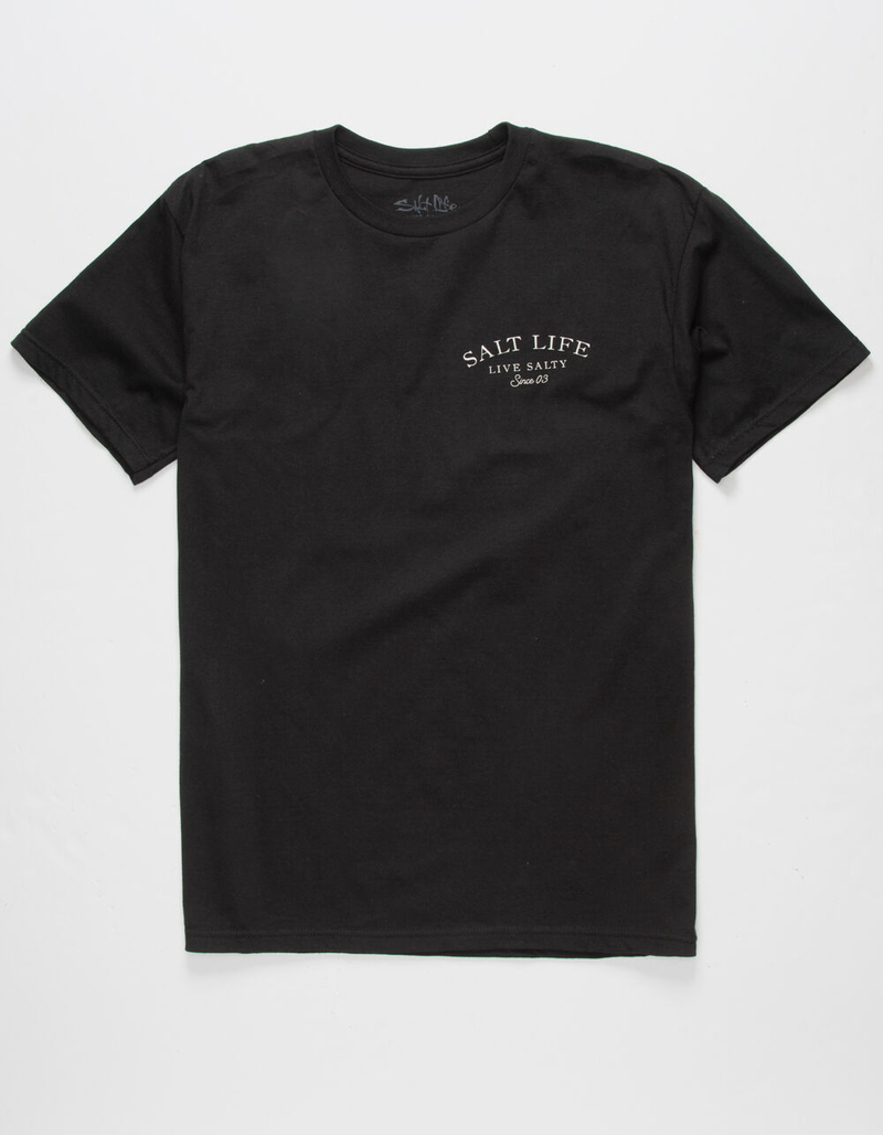 SALT LIFE Stripes Bass Mens Tee image number 1