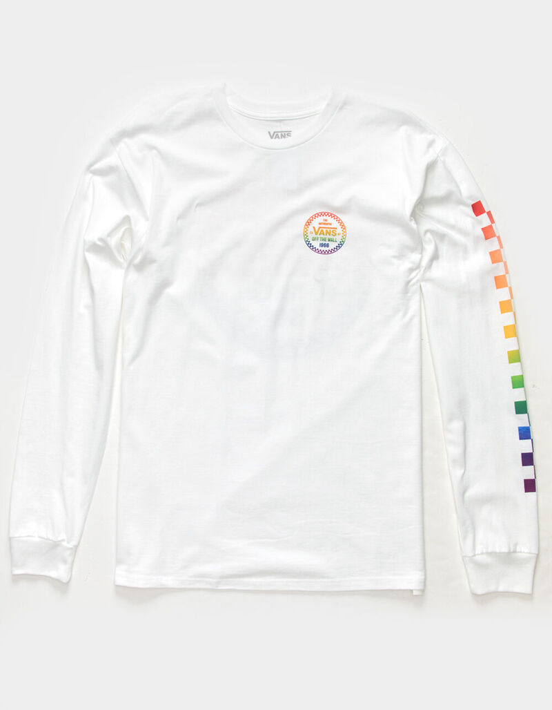 VANS x Pride Checker 66 Mens T-Shirt - WHITE - 398186150