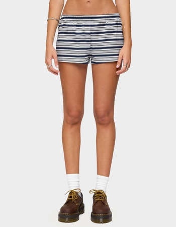EDIKTED Glennon Striped Shorts Primary Image