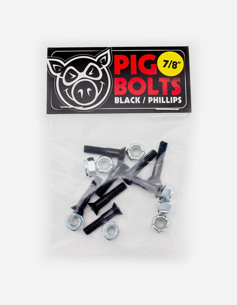 PIG SKATEBOARDS Black 7/8" Phillips Bolts image number 0