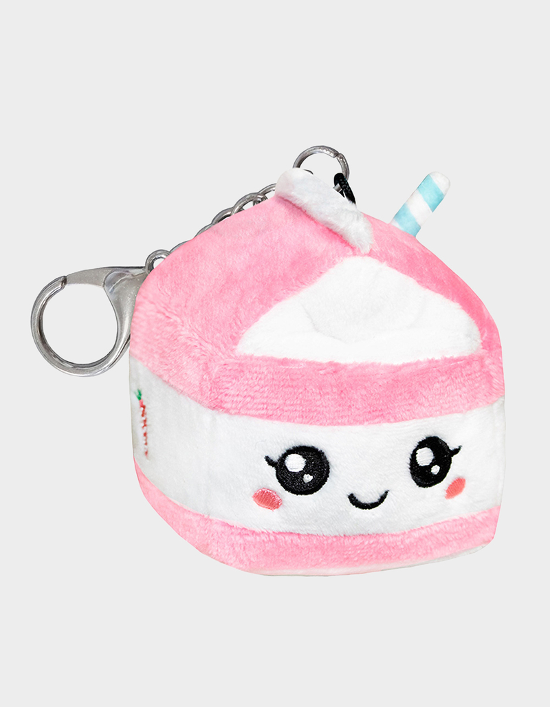 SQUISHABLE Micro Comfort Food Strawberry Milk Plush Keychain image number 0