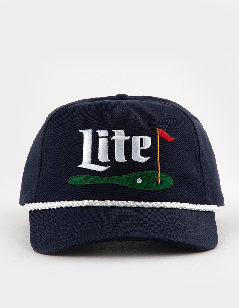 AMERICAN NEEDLE Miller Lite Roscoe Snapback Hat image number 1
